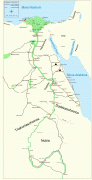 Kaart (cartografie)-Verenigde Arabische Republiek-Ancient_Egypt_map-la.png