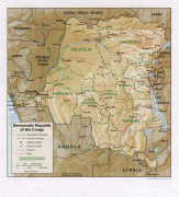 Kaart (cartografie)-Congo-Brazzaville-detailed_relief_and_political_map_of_congo_democratic_republic_with_roads_regions_and_cities_for_free.jpg