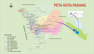Peta  Kota Padang (Padang)  MAP[N]ALL.COM
