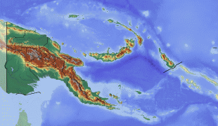 Географическая карта-Папуа — Новая Гвинея-Papua_New_Guinea_location_map_Topographic.png