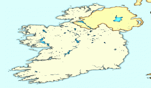 Kort (geografi)-Irland (ø)-Ireland_map_modern.png