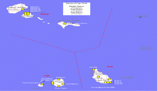 Kort (geografi)-Kap Verde-Cape-Verde-Africa-District-Map.gif