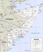 Kaart (kartograafia)-Somaalia-Political_map_of_Somalia_showing_Jowhar.png