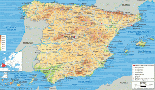 Bản đồ-Tây Ban Nha-Spain-physical-map.gif