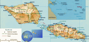 Kaart (kartograafia)-Apia-samoa.jpg