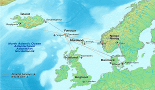 Χάρτης-Νήσοι Φερόες-Map_of_faroe_islands_in_europe,_flights_and_ferries.png