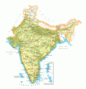 Kaart (kartograafia)-India-detailed_road_map_of_india.jpg