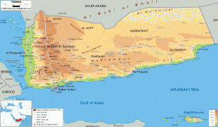 Географічна карта-Ємен-Yemen-physical-map.gif