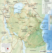 Карта (мапа)-Танзанија-Tanzania_map-fr.jpg