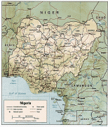 Kort (geografi)-Nigeria-nigeria_physical_shaded_relief_map.gif