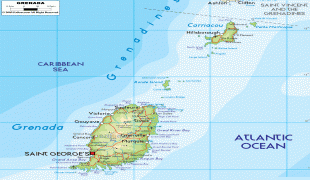 Kaart (cartografie)-Grenada-large_detailed_road_and_physical_map_of_Grenada.jpg