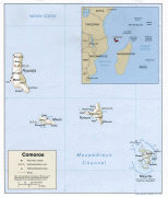 Kaart (kartograafia)-Komoorid-comoros_rel87.jpg