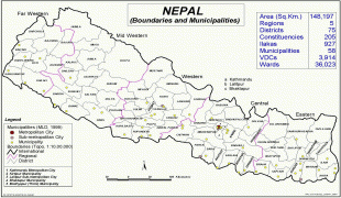 Карта (мапа)-Непал-Nepal_Districts.jpg
