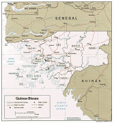 Kaart (kartograafia)-Guinea-Bissau-Guinea-Bissau-Political-Map.gif
