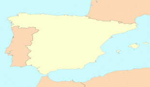 Kort (geografi)-Spanien-Spain_map_blank.png