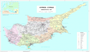 Karte (Kartografie)-Republik Zypern-large_detailed_road_and_administrative_map_of_cyprus_all_cities_on_the_map.jpg