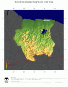 Kaart (kartograafia)-Suriname-rl3c_sr_suriname_map_illdtmcolgw30s_ja_hres.jpg