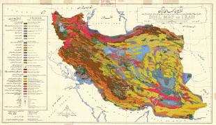 Kort (geografi)-Iran-iran-soil-map.jpg