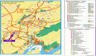 Mapa-Bandar Seri Begawan-Bandar-Seri-Begawan-Tourist-Map.gif