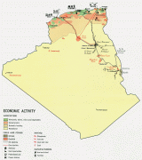 Kaart (kartograafia)-Alžeeria-Algeria_economy_1971.jpg