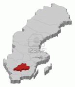 Ģeogrāfiskā karte-Jenšēpingas lēne-11241500-political-map-of-sweden-with-the-several-provinces-where-jonkoping-county-is-highlighted.jpg