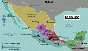 Bản đồ-Mễ Tây Cơ-Mexico_regions_map.png