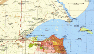 Kaart (kartograafia)-Kuveit-Kuwait_Capital_Map.jpg
