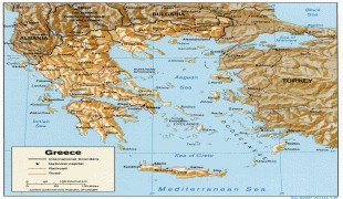 Kaart (kartograafia)-Kreeka-Greece_map_CIA_1996.jpg