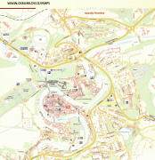 Carte géographique-République tchèque-Cesky-Krumlov-Czech-Republic-Tourist-Map.jpg