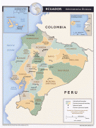 Kaart (kartograafia)-Ecuador-txu-pclmaps-oclc-754887586-ecuador_admin-2011.jpg