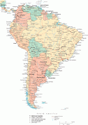 Kaart (kartograafia)-Lõuna-Ameerika manner-South-America-political-map.png