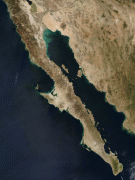 Bản đồ-Baja California-Baja_peninsula_(mexico)_250m.jpg