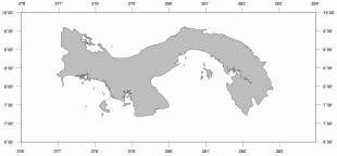 Kaart (kartograafia)-Panama-Panama-blank-map.jpg