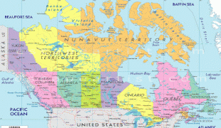 Kort (geografi)-Canada-Canada-Map-Political.jpg