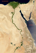 Kaart (cartografie)-Verenigde Arabische Republiek-map-egypt-touristic.jpg