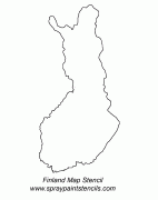 Географическая карта-Финляндия-finland-map-stencil.gif