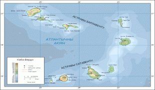 Kort (geografi)-Kap Verde-Topographic_map_of_Cape_Verde-by.png
