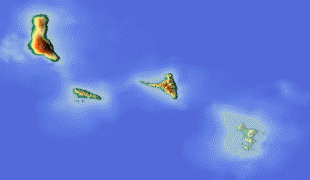 Kaart (cartografie)-Comoren-Comoros_location_map_Topographic.png