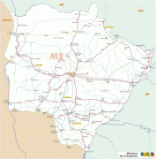 Bản đồ-Mato Grosso-Mato_Grosso_Sul_State_Federal_Highway_Map_Brazil.jpg