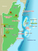 Kaart (cartografie)-Belmopan-belize-map.jpg