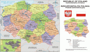 Kaart (kartograafia)-Poola-large_detailed_political_and_administrative_map_of_poland_with_cities_for_free.jpg