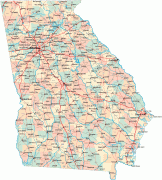 Kartta-Georgia-Georgia-Road-Map-2.gif