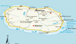 Карта (мапа)-Кукова Острва-Inselplan-Rarotonga-7893.jpg
