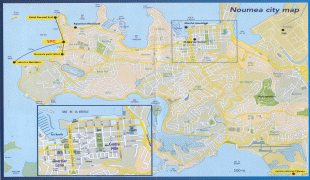 Kort (geografi)-Ny Kaledonien-Noumea-Tourist-Map.jpg