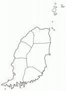Karte (Kartografie)-Grenada-Grenada_parishes_blank.png