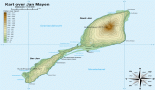 Географическая карта-Шпицберген и Ян-Майен-Jan_Mayen_topography_no.png