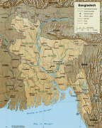 Карта (мапа)-Бангладеш-Bangladesh_LOC_1996_map.jpg
