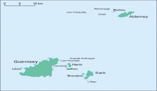 Kaart (cartografie)-Guernsey-Guernsey-islands.png