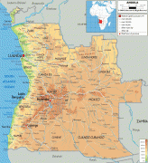Kaart (kartograafia)-Angola-Angola-physical-map.gif