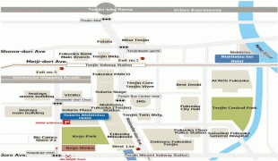 Karte (Kartografie)-Fukuoka-Hotel_Location_Map.jpg